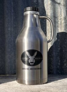 Lucky Bay Brewing 2L stainless steel growler flask