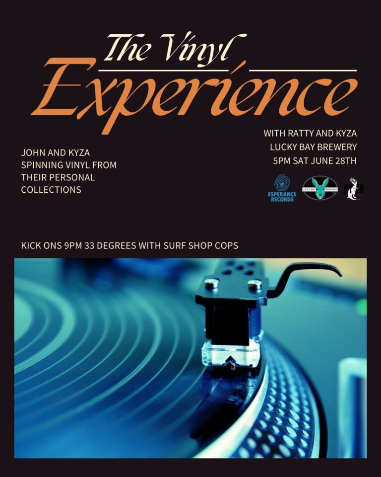 Vinyl Night at Lucky Bay Brewing with Kyza Presents